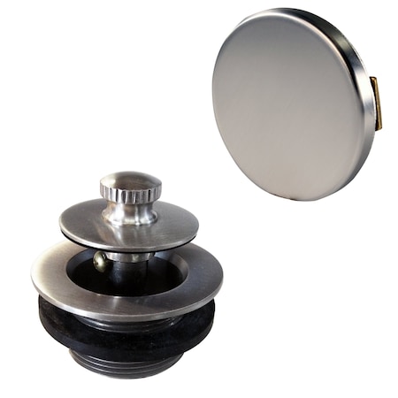 Westbrass Twist & Close Universal Tub Trim W/ Floating Faceplate in Satin Nickel D94HK-07
